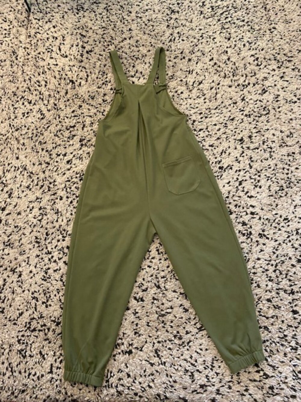 Halara Jogger Romper Dungarees all in one green NWOT Size XS - Picture 11 of 14